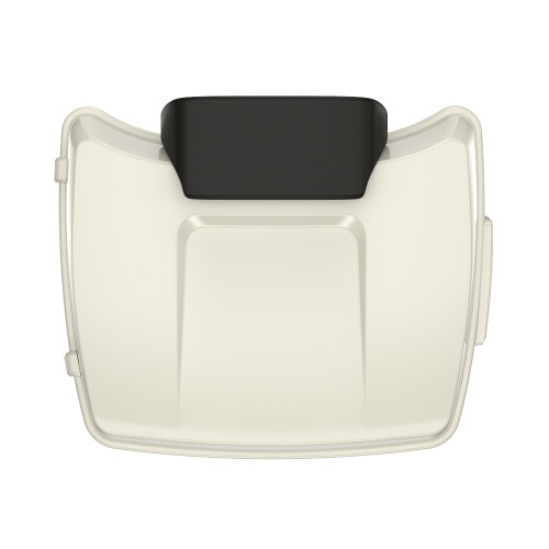 Birch White Razor Tour Pack Pad Luggage Trunk For '97-'23 Harley Touring