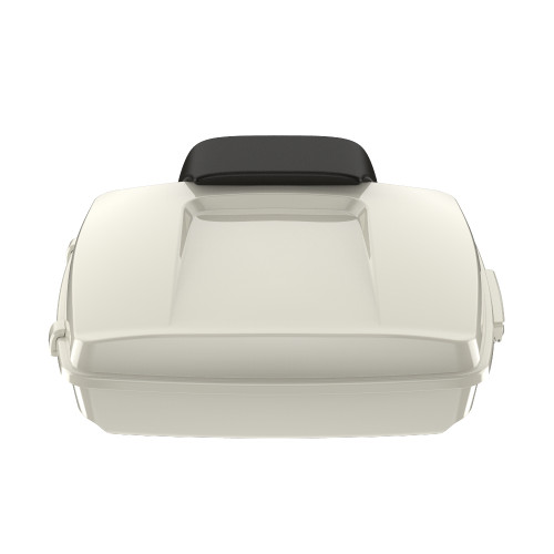 Birch White Razor Tour Pack Pad Luggage Trunk For '97-'23 Harley Touring