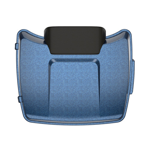 Cosmic Blue Pearl Razor Tour Pack Pad Luggage Trunk For '97-'23 Harley Touring