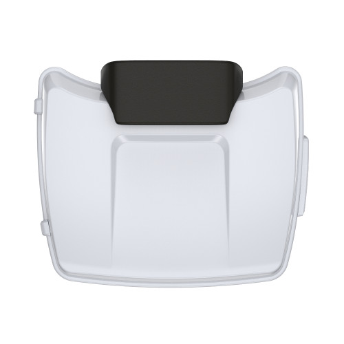 Crushed Ice Pearl Razor Tour Pack Pad Luggage Trunk For '97-'23 Harley Touring