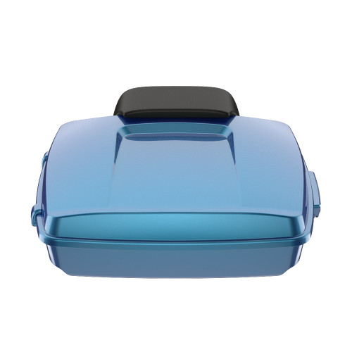 Daytona Blue Razor Tour Pack Pad Luggage Trunk For '97-'23 Harley Touring