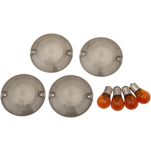 Drag Specialties - Smoked Flat Lens Kit - '86-'22