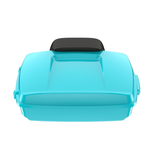 Frosted Teal Razor Tour Pack Pad Luggage Trunk For '97-'23 Harley Touring