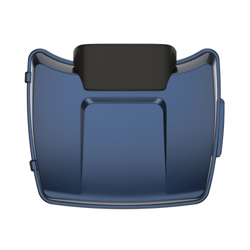 Midnight Blue Razor Tour Pack Pad Luggage Trunk For '97-'23 Harley Touring
