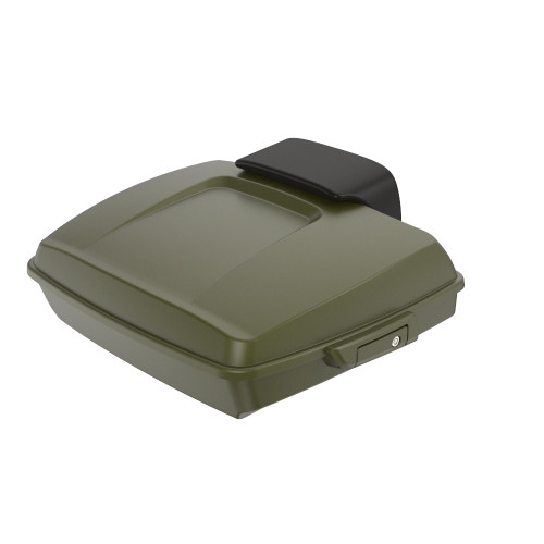 Mineral Green Denim Razor Tour Pack Pad Luggage Trunk For '97-'23 Harley Touring