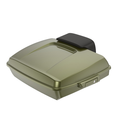 Mineral Green Metallic Razor Tour Pack Pad Luggage Trunk For '97-'23 Harley Touring