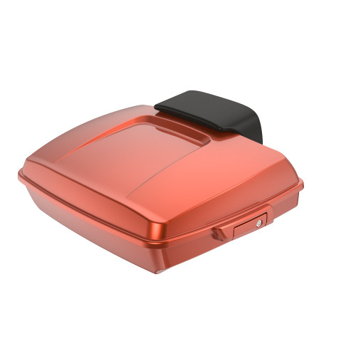 Orange Lava Razor Tour Pack Pad Luggage Trunk For '97-'23 Harley Touring