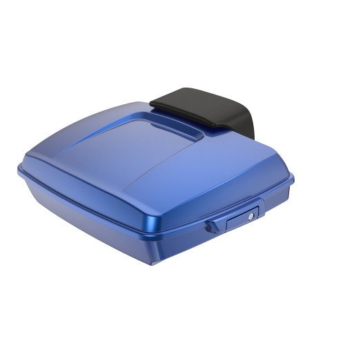 Superior Blue Razor Tour Pack Pad Luggage Trunk For '97-'23 Harley Touring