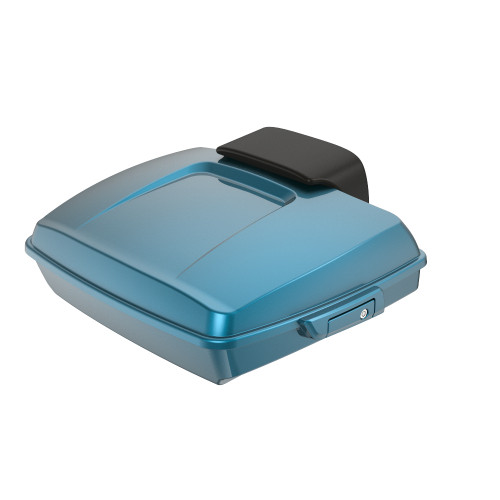 Tahitian Teal Razor Tour Pack Pad Luggage Trunk For '97-'23 Harley Touring