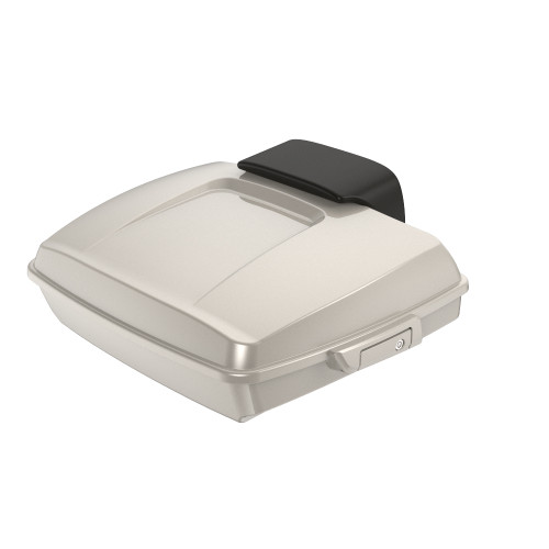 White Sand Pearl Razor Tour Pack Pad Luggage Trunk For '97-'23 Harley Touring