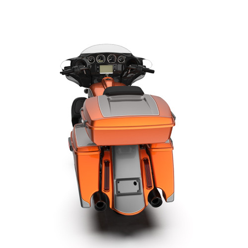 Amber Whiskey and Charcoal Pearl RUSHMORE RAZOR TOUR PACK PAD FOR '97-'23 HARLEY TOURING / SOFTAIL