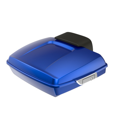 Advanblack Crushed Sapphire Blue Razor Tour Pack Trunk Luggage Pad For '97-'21 Harley Touring Street Electra Road Glide