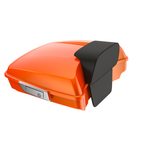 Wicked Orange Pearl Razor Tour Pack Trunk Luggage Pad For '97-'21 Harley Touring Street Electra Road Glide