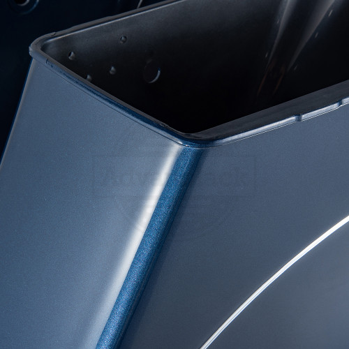 Advanblack Dual Cutout Dark Blue Pearl Stretched Saddlebags Bottoms for Harley '93-'13 Touring