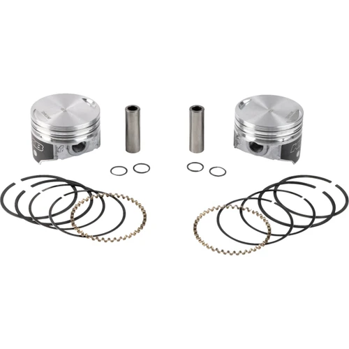 KB Performance #KB258.030 - Piston Kit - 3.498" +0.030" - 8.6:1 CR - 80" Evolution Big Twin