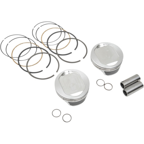 KB Performance #KB660C.005 - Piston Kit - 3.875" +0.005" - 10.0:1 CR - 103" Twin Cam | 96" Big Bore to 103" w/SE 95 cc Heads