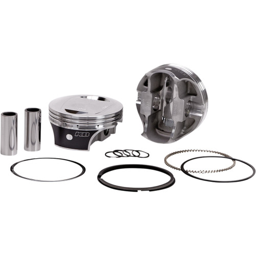 KB Performance #KB662C.STD - Piston Kit - 4.125" Standard - 10.0:1 CR - 96"/103" Twin Cam Bored to 117 CI w/SE 95 cc Heads