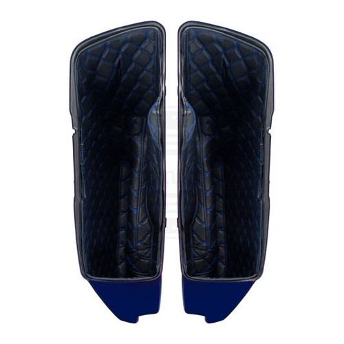 Advanblack 2014+ Stretched Saddlebag Liner Custom Blue Stitching Liner Kit Fit for Bottoms