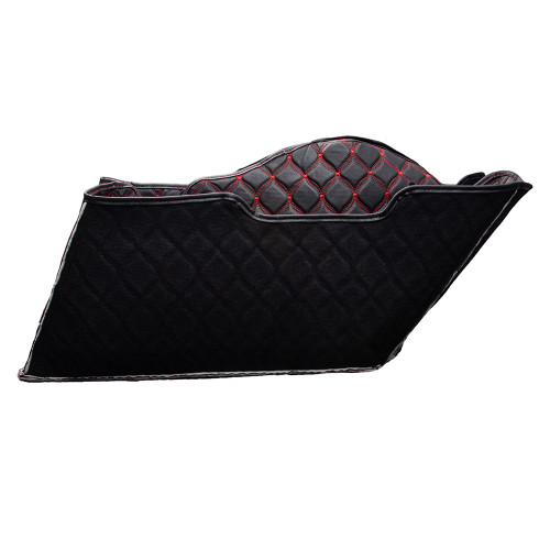 Advanblack Saddlebag Liner Custom Red Stitching Liner Kit Fit for 2014+ OEM Factory Stock SaddleBags Bottoms