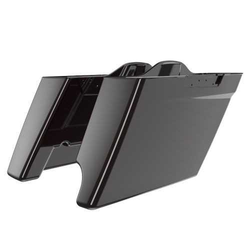 Advanblack Black Forest Single Cutout Stretched Extended Saddlebag Bottoms for 2014+ Harley Davidson Touring