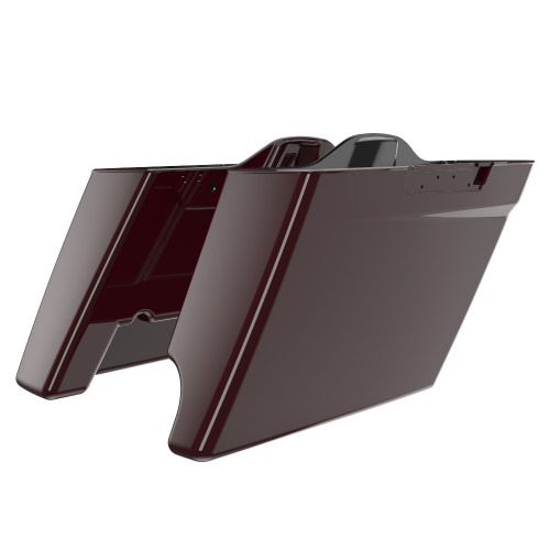 Advanblack Billiard Burgundy 2 into 1 Stretched Extended Saddlebag Bottoms for 2014+  Harley Davidson Touring