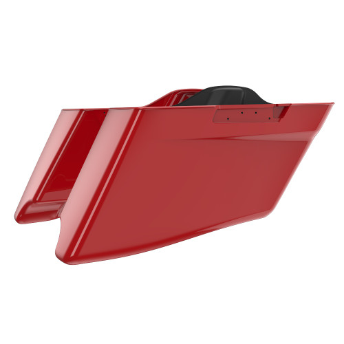 Advanblack Billiard Red CVO Style Tapered Stretched Extended Saddlebag Bottoms for Harley Davidson 2014+ Touring