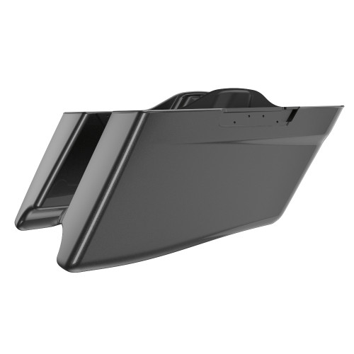 Advanblack Gray Haze CVO Style Tapered Stretched Extended Saddlebag Bottoms for Harley Davidson 2014+ Touring