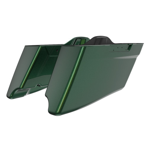 Advanblack Hard Candy Chameleon CVO Style Tapered Stretched Extended Saddlebag Bottoms for Harley Davidson 2014+ Touring