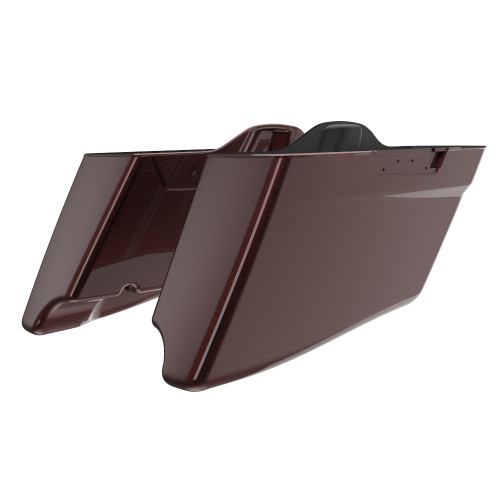 Advanblack Merlot Sunglo CVO Style Tapered Stretched Extended Saddlebag Bottoms for Harley Davidson 2014+ Touring