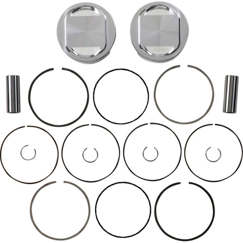 JE Pistons #317212 - Piston Kit - Bored to107" - 10.75:1 CR - 96"/103" Twin Cam