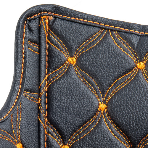 Advanblack 93-13 Stretched Saddlebag Liner Custom Orange Stitching Liner Kit Fit for Bottoms