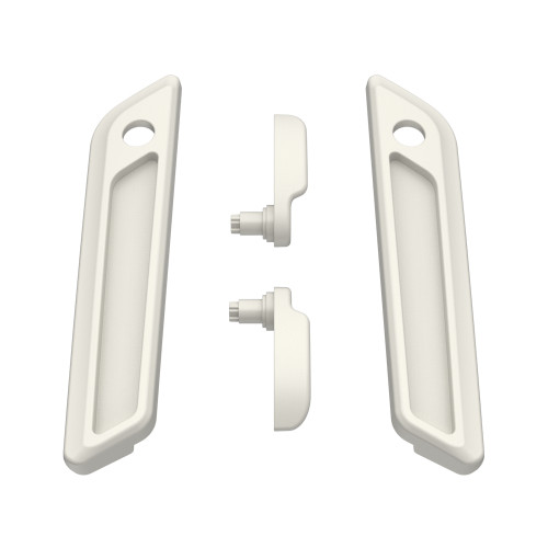 Bonneville Salt Denim Saddlebag Lid Lever & Latch Cover Set Kit For 2014+ Harley Touring