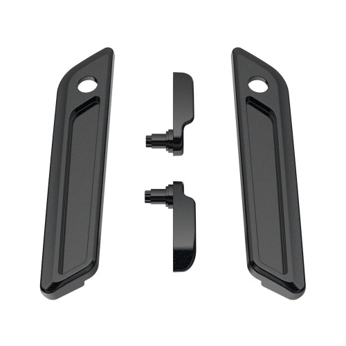 Midnight Pearl Saddlebag Lid Lever & Latch Cover Set Kit For 2014+ Harley Touring