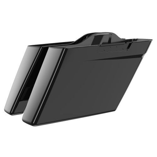 Advanblack Black Hole No Cutout Stretched Extended Saddlebag Bottoms for Harley 2014+ Touring