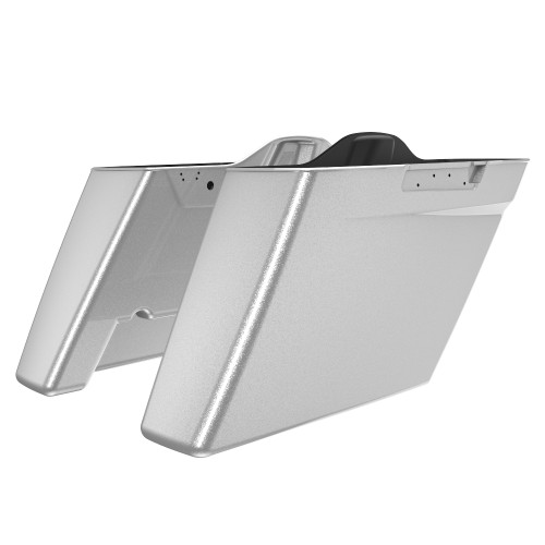 Advanblack Hard Candy Shattered Flake No Cutout Stretched Extended Saddlebag Bottoms for Harley Davidson 2014+ Touring