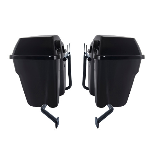 Color Matched Standard Non-Stretched Saddlebags with Mounting Brackets for Harley M8 Low Rider S / ST, Street Bob