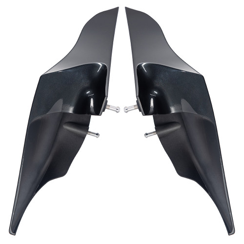 Advanblack Black Pearl ABS Stretched Extended Side Cover Panel for 2009-2013 Harley Touring Glide