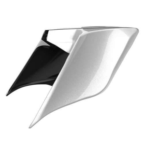 Advanblack Red Hot Sunglo ABS Stretched Extended Side Cover Panel for 2009-2013 Harley Touring Glide