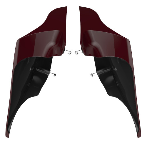 Advanblack Billiard Burgundy ABS Stretched Extended Side Cover Panel for 2014+ Harley Davidson Touring