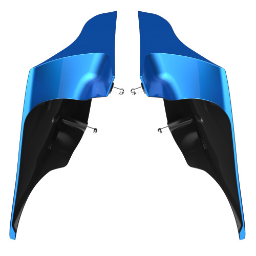 Advanblack Electric Blue ABS Stretched Extended Side Cover Panel for 2014+ Harley Davidson Touring