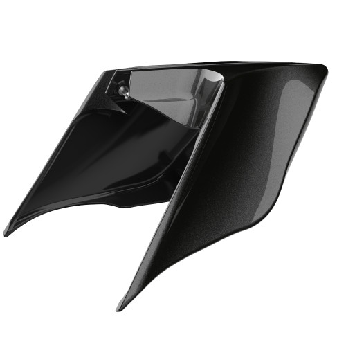Advanblack Gray Haze ABS Stretched Extended Side Cover Panel for 2014+ Harley Davidson Touring