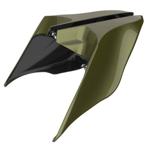 Advanblack Mineral Green Metallic ABS Stretched Extended Side Cover Panel for 2014+ Harley Davidson Touring