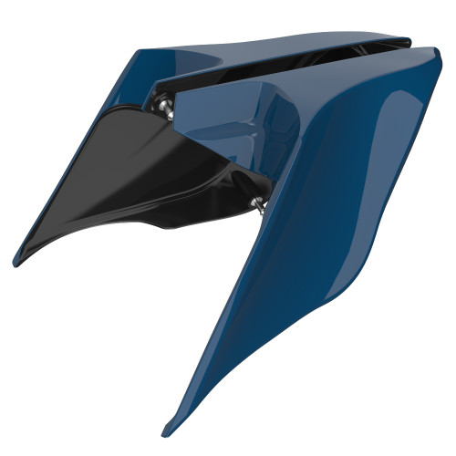 Advanblack Reef Blue ABS Stretched Extended Side Cover Panel for 2014+ Harley Davidson Touring