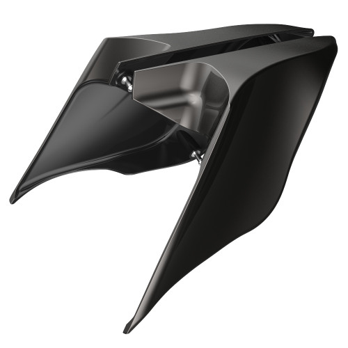 Advanblack Silver Flux ABS Stretched Extended Side Cover Panel for 2014+ Harley Davidson Touring