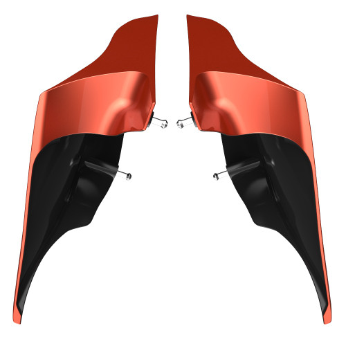 Advanblack Sedona Orange ABS Stretched Extended Side Cover Panel for 2014+ Harley Davidson Touring