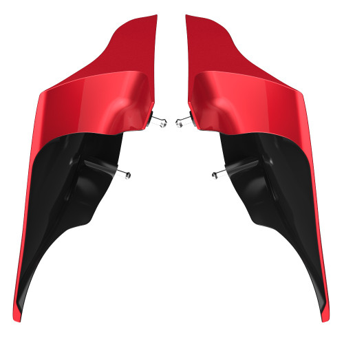 Advanblack Wicked Red ABS Stretched Extended Side Cover Panel for 2014+ Harley Davidson Touring
