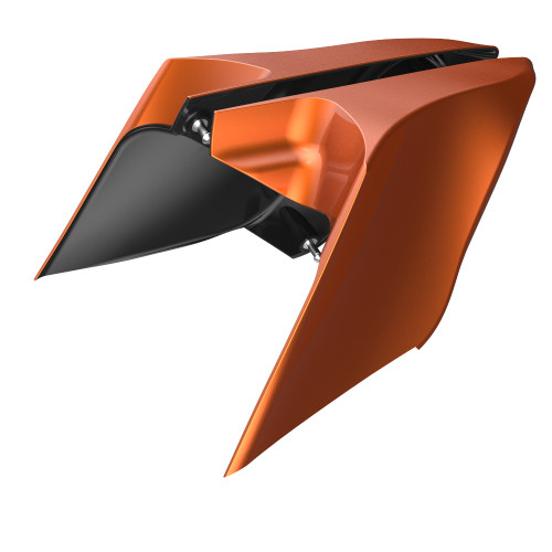 Advanblack Amber Whiskey ABS CVO Style Stretched Extended Side Cover Panel  for 2014+ Harley Davidson Touring