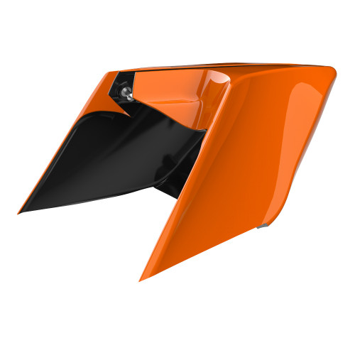 Baja Orange ABS CVO Style Stretched Extended Side Cover Panel for 2014+ Harley Davidson Touring