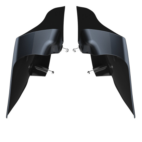 Advanblack Black Tempest ABS CVO Style Stretched Extended Side Cover Panel for 2014+ Harley Davidson Touring