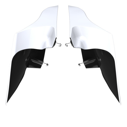 Advanblack Crushed Ice Pearl ABS CVO Style Stretched Extended Side Cover Panel  for 2014+ Harley Davidson Touring